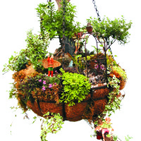 WATERFALL  BASKET GARDEN