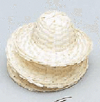 Straw Hat 1 & 1-2-inch each